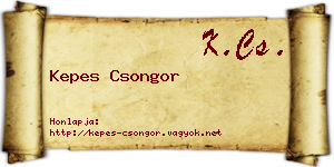 Kepes Csongor névjegykártya